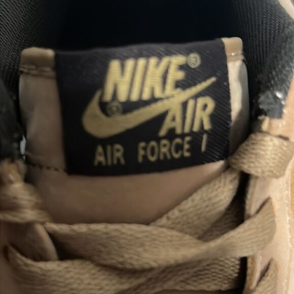 🔥🔥NIKE Air Force 1 B Wheat Mocha Tan - Men Sz 7 / Women 8.5 - PERFECT - Picture 7 of 12